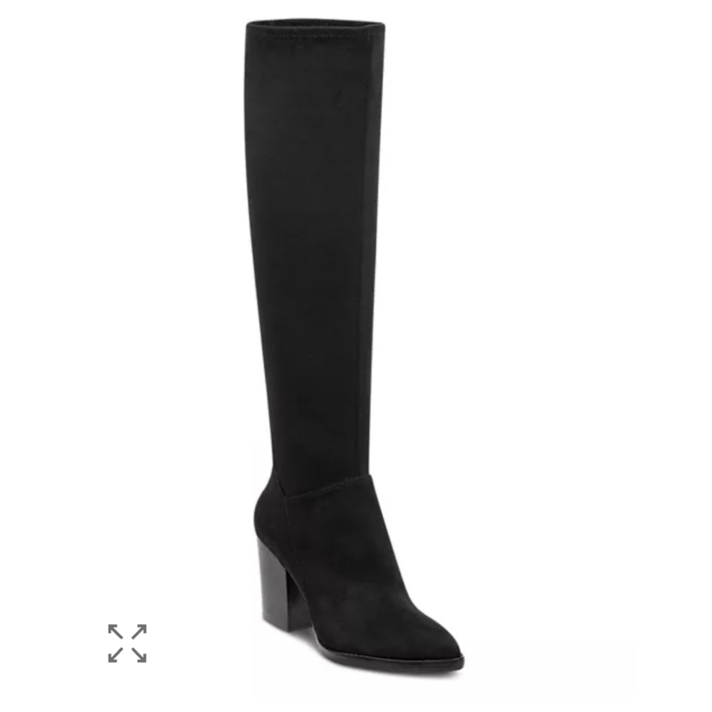 Marc Fisher LTD Women's Anata 2 Round Toe Tall Suede High-Heel Boots Size 9.5